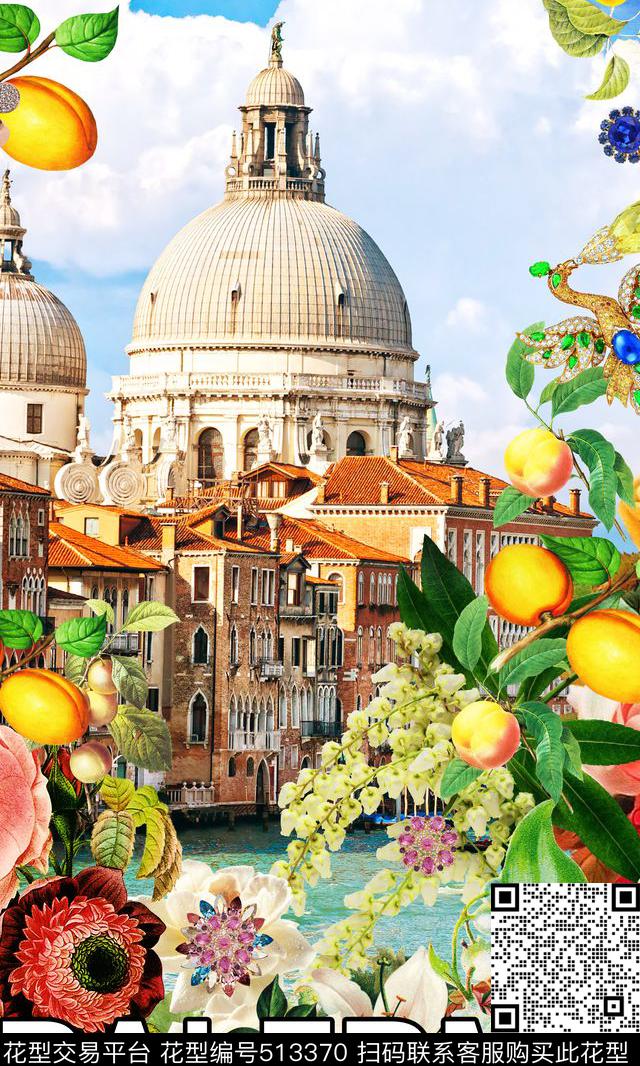 最新时尚流行杜嘉班纳Dolce&Gabbana高级成衣走秀款数码印花华亿平台下载（图片编号: 513370） - 瓦栏（Walan）