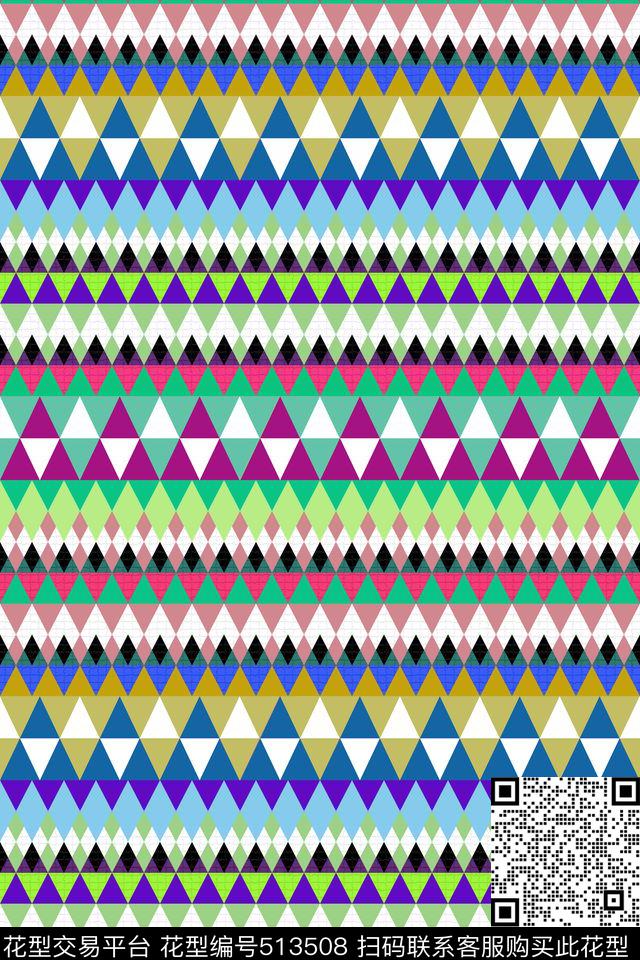 衬衫印花几何男装印花数码印花华亿平台下载（图片编号: 513508） - 瓦栏（Walan）