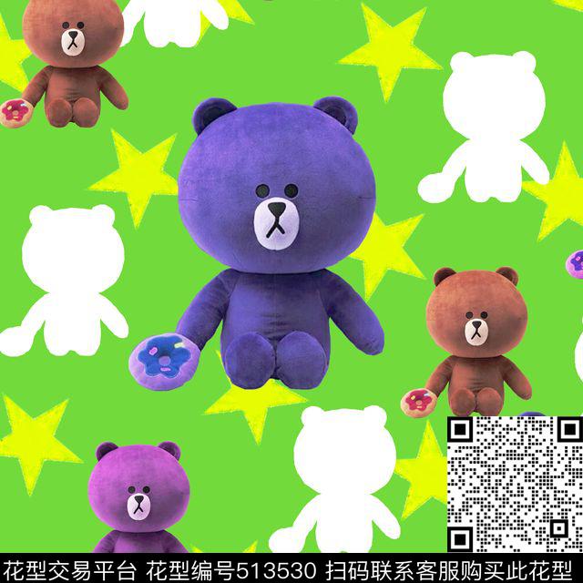 创意服装面料创意图案设计卡通数码印花华亿平台下载（图片编号: 513530） - 瓦栏（Walan）