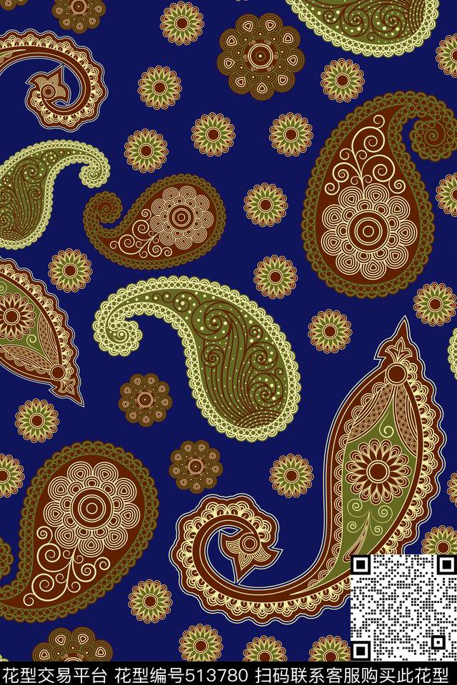 几何卷草纹涡旋纹传统印花华亿平台下载（图片编号: 513780） - 瓦栏（Walan）