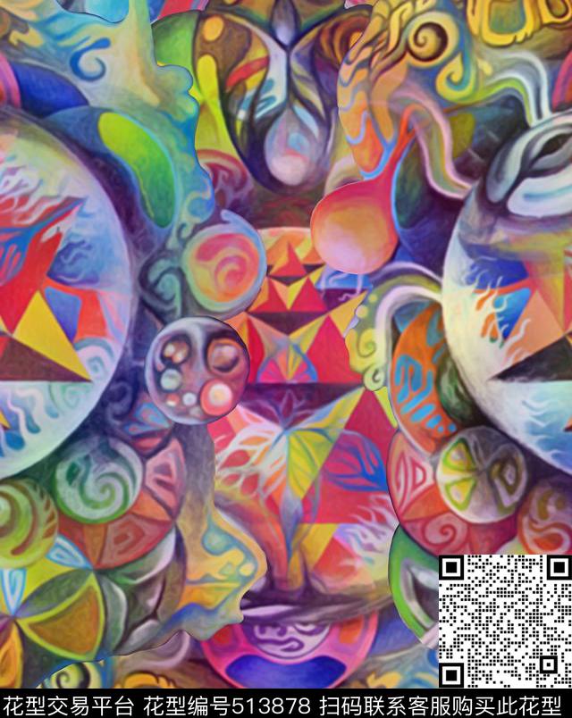 designtextileprinting数码印花华亿平台下载（图片编号: 513878） - 瓦栏（Walan）