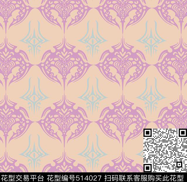 复古剪纸东方传统印花华亿平台下载（图片编号: 514027） - 瓦栏（Walan）