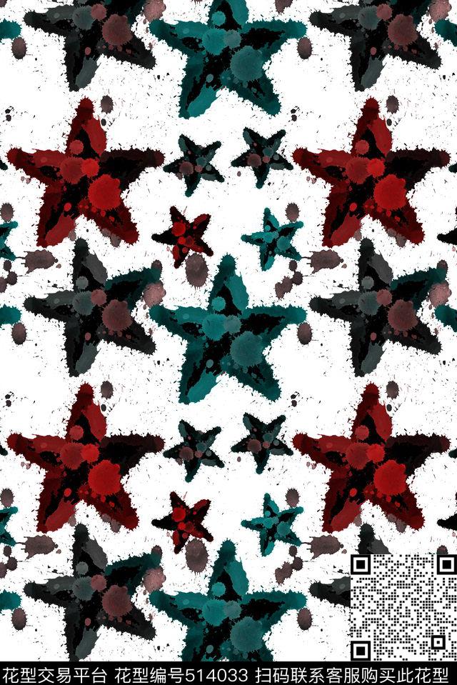 斑驳斑点泼洒数码印花华亿平台下载（图片编号: 514033） - 瓦栏（Walan）