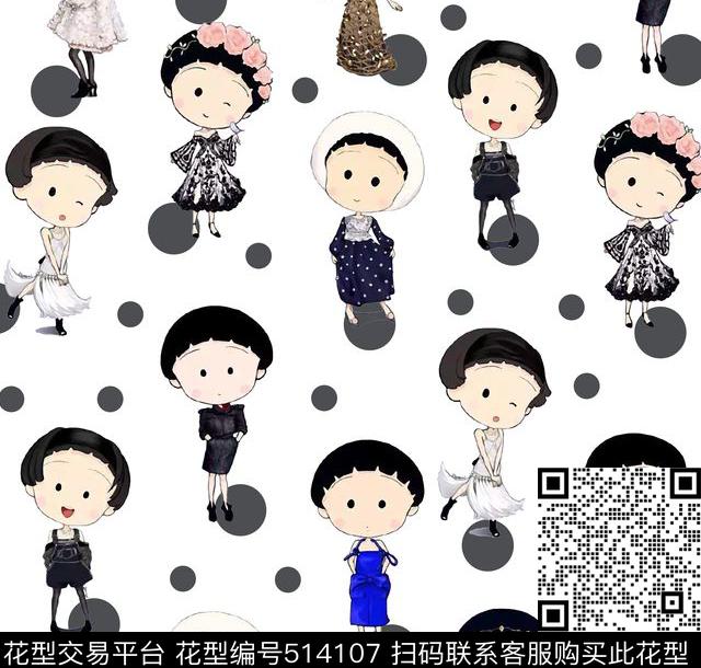 大牌卡通时装数码印花华亿平台下载（图片编号: 514107） - 瓦栏（Walan）