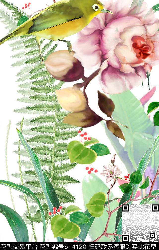 现代流行时尚早春数码印花华亿平台下载（图片编号: 514120） - 瓦栏（Walan）