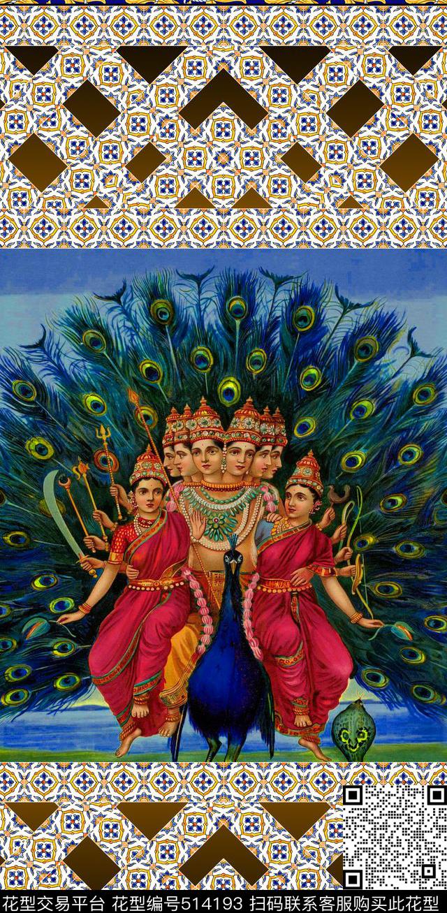 民族风情瓷砖画数码数码印花华亿平台下载（图片编号: 514193） - 瓦栏（Walan）