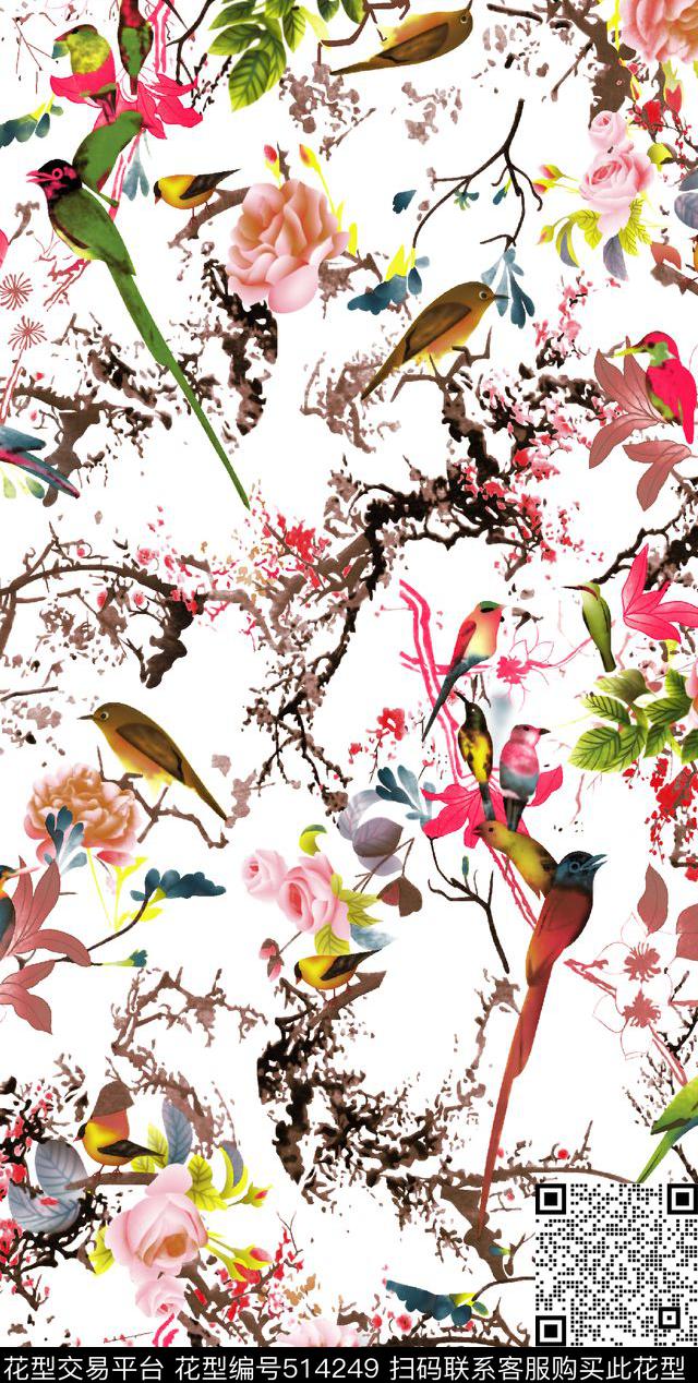 欧美风格高端潮流数码印花华亿平台下载（图片编号: 514249） - 瓦栏（Walan）