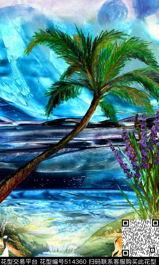 女装家纺欧美风格大牌风格数码印花华亿平台下载（图片编号: 514360） - 瓦栏（Walan）