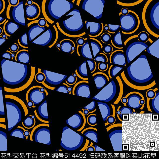 几何字母格子传统印花华亿平台下载（图片编号: 514492） - 瓦栏（Walan）