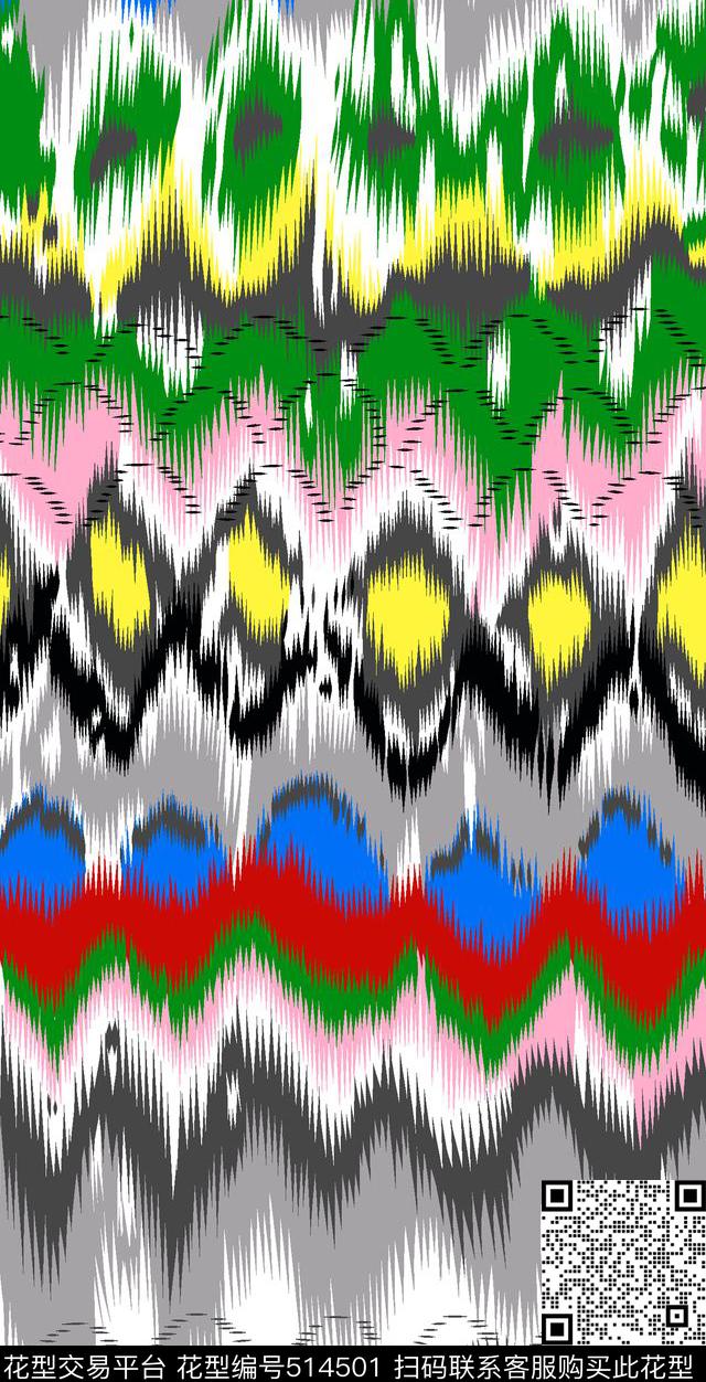 几何字母格子传统印花华亿平台下载（图片编号: 514501） - 瓦栏（Walan）