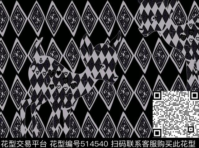 几何字母格子传统印花华亿平台下载（图片编号: 514540） - 瓦栏（Walan）