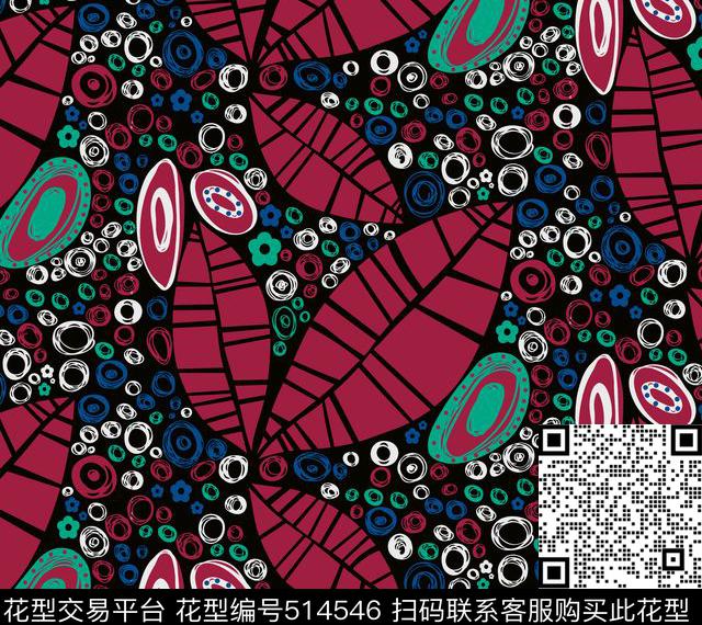 几何字母格子传统印花华亿平台下载（图片编号: 514546） - 瓦栏（Walan）