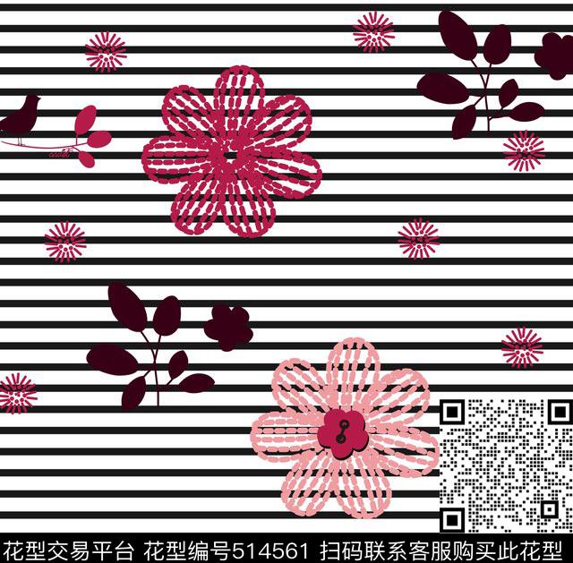 面料印花图案数码印花传统印花华亿平台下载（图片编号: 514561） - 瓦栏（Walan）