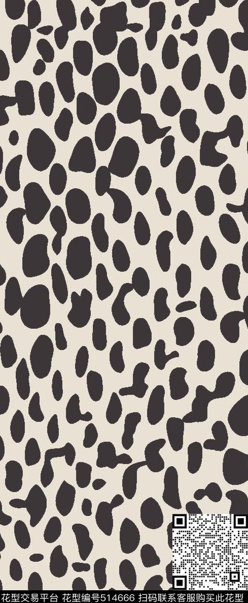 豹纹动物纹女装传统印花华亿平台下载（图片编号: 514666） - 瓦栏（Walan）
