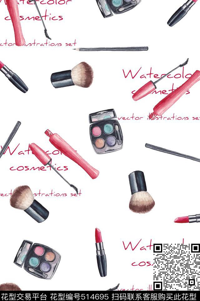 时尚简约化妆品裙子数码印花华亿平台下载（图片编号: 514695） - 瓦栏（Walan）