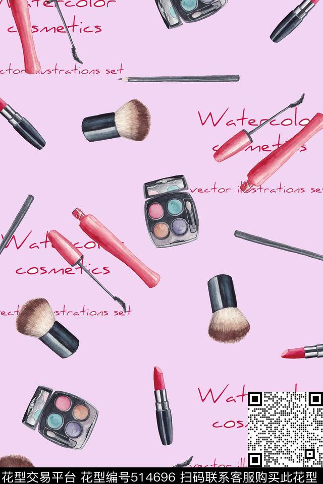 时尚简约化妆品裙子数码印花华亿平台下载（图片编号: 514696） - 瓦栏（Walan）