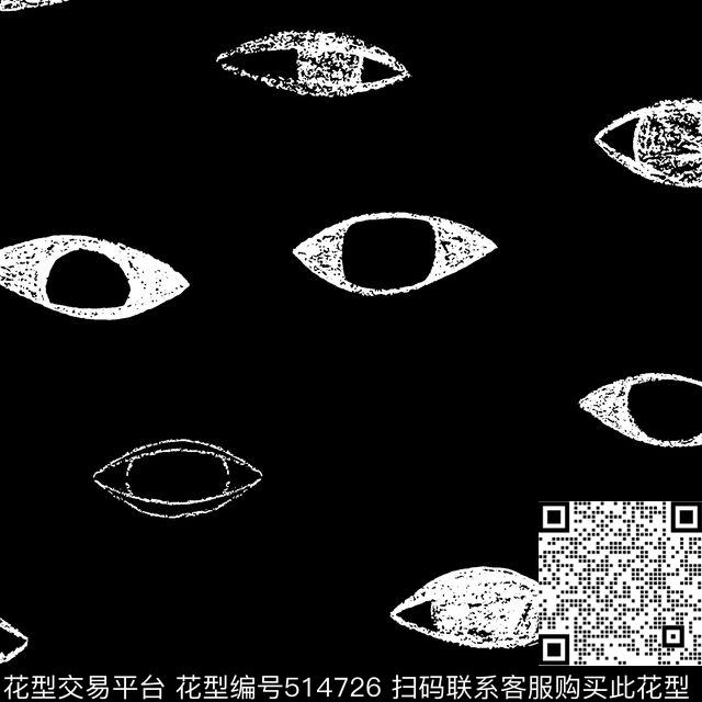 男装华亿平台时尚大眼睛传统印花华亿平台下载（图片编号: 514726） - 瓦栏（Walan）