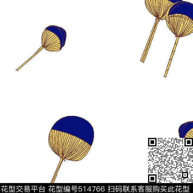 男装华亿平台扇子蒲公英传统印花华亿平台下载（图片编号: 514766） - 瓦栏（Walan）