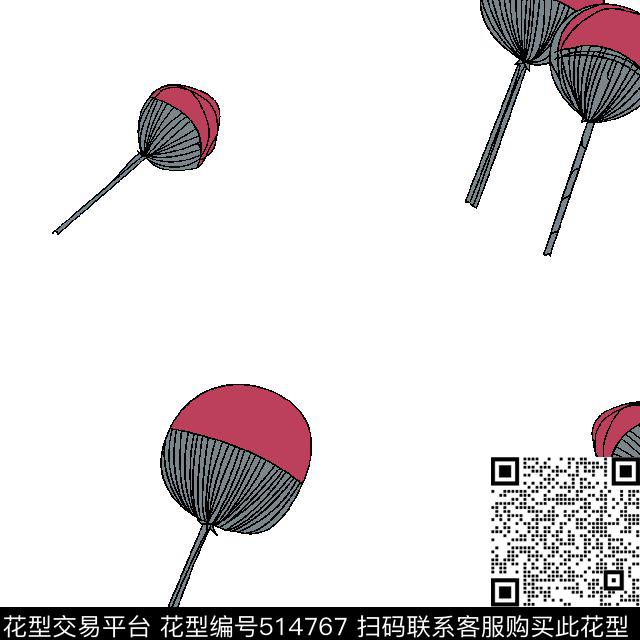 男装华亿平台扇子蒲公英传统印花华亿平台下载（图片编号: 514767） - 瓦栏（Walan）