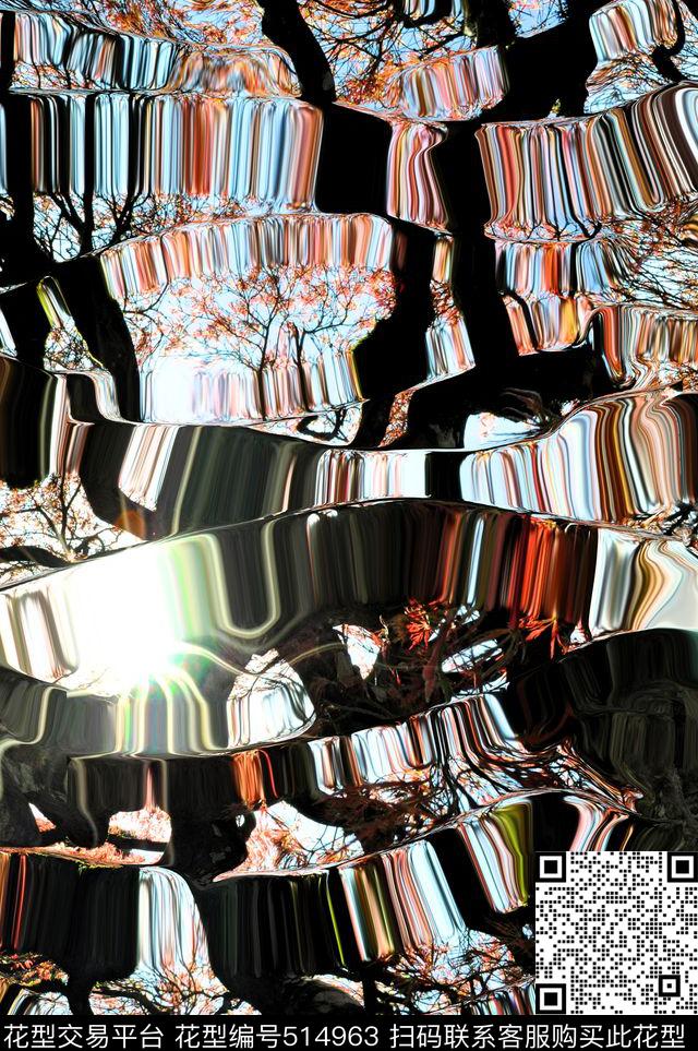 树林森林红叶数码印花华亿平台下载（图片编号: 514963） - 瓦栏（Walan）