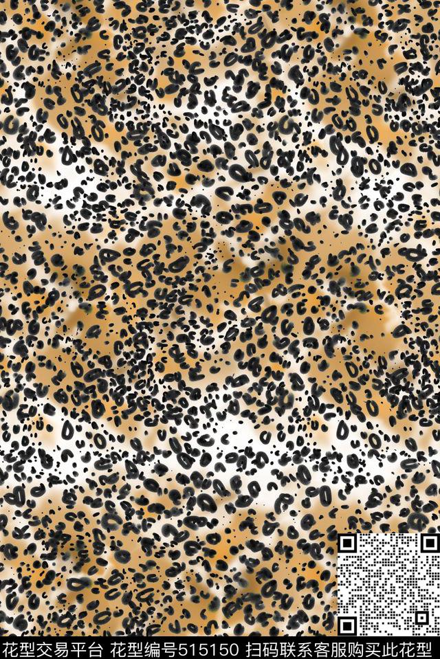 豹纹动物经典传统印花华亿平台下载（图片编号: 515150） - 瓦栏（Walan）