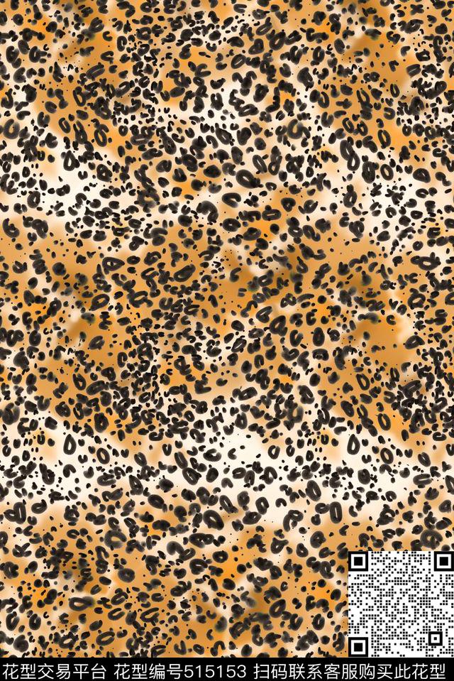 豹纹动物经典传统印花华亿平台下载（图片编号: 515153） - 瓦栏（Walan）