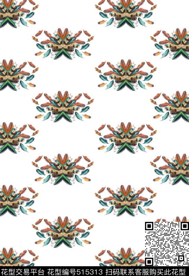 T恤衬衫大牌时尚数码印花华亿平台下载（图片编号: 515313） - 瓦栏（Walan）