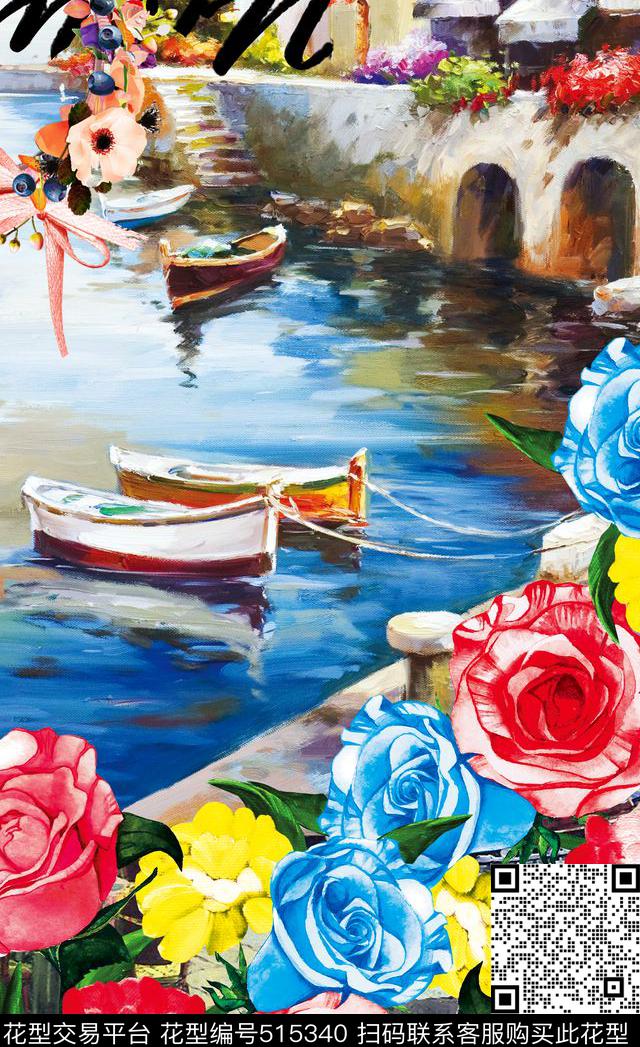 风景油画定位数码印花华亿平台下载（图片编号: 515340） - 瓦栏（Walan）