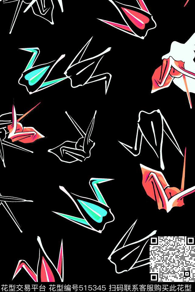 卡通简约时尚数码印花华亿平台下载（图片编号: 515345） - 瓦栏（Walan）