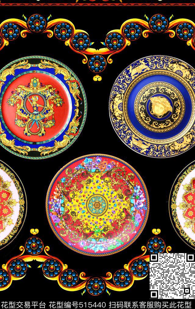 时尚盘子DG数码印花华亿平台下载（图片编号: 515440） - 瓦栏（Walan）