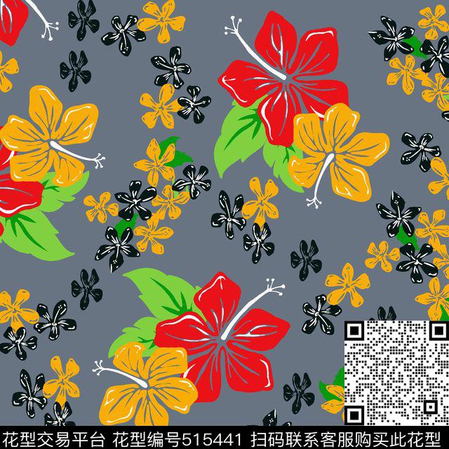 童装卡通大花小花串联童装卡通面料华亿平台传统印花华亿平台下载（图片编号: 515441） - 瓦栏（Walan）