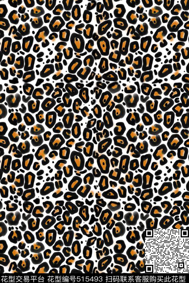 豹纹动物经典传统印花华亿平台下载（图片编号: 515493） - 瓦栏（Walan）