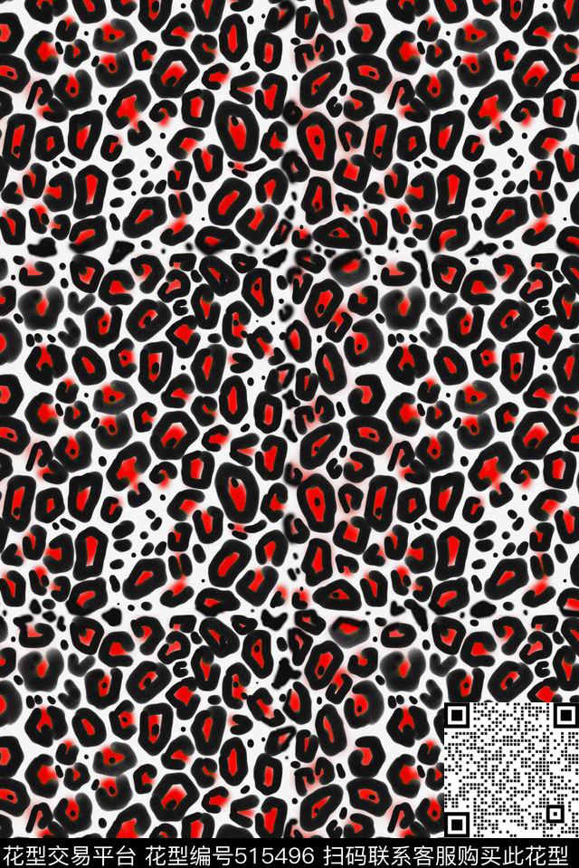 豹纹动物经典传统印花华亿平台下载（图片编号: 515496） - 瓦栏（Walan）