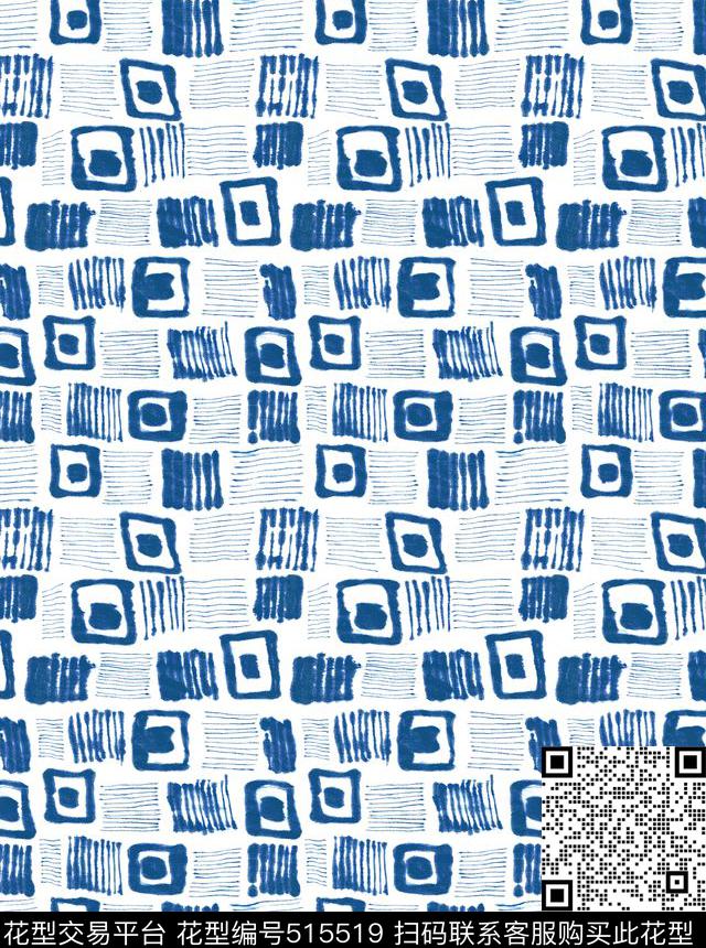 StripesGeometricSquare数码印花华亿平台下载（图片编号: 515519） - 瓦栏（Walan）