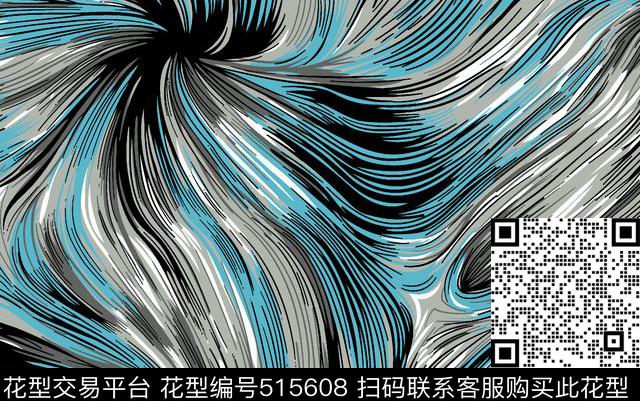 潮流抽象欧美风格传统印花华亿平台下载（图片编号: 515608） - 瓦栏（Walan）