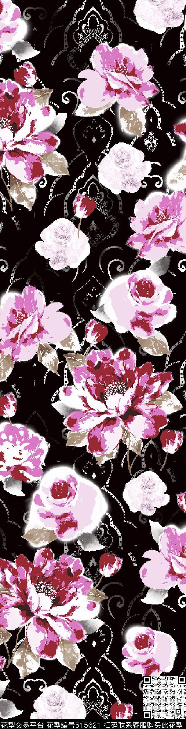 潮流高端欧美风格传统印花华亿平台下载（图片编号: 515621） - 瓦栏（Walan）