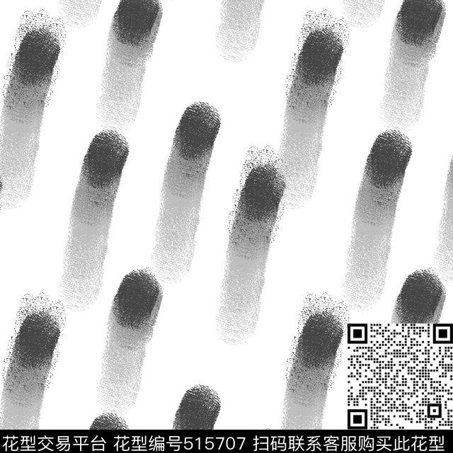 灰度灰色毛笔刷男装女装传统印花华亿平台下载（图片编号: 515707） - 瓦栏（Walan）