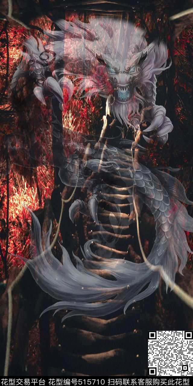 中国风动物植物数码印花华亿平台下载（图片编号: 515710） - 瓦栏（Walan）