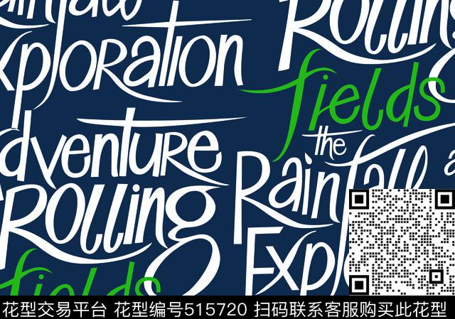 创意时尚字母字母时装传统印花华亿平台下载（图片编号: 515720） - 瓦栏（Walan）