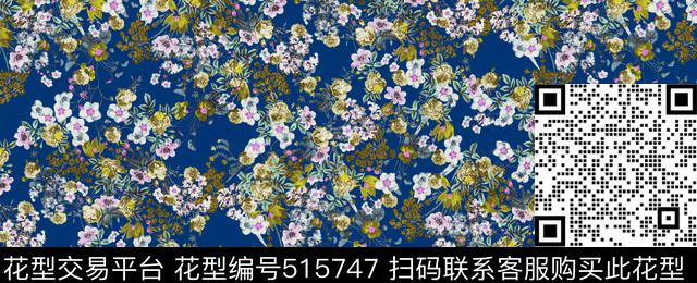 花卉女装优雅传统印花华亿平台下载（图片编号: 515747） - 瓦栏（Walan）