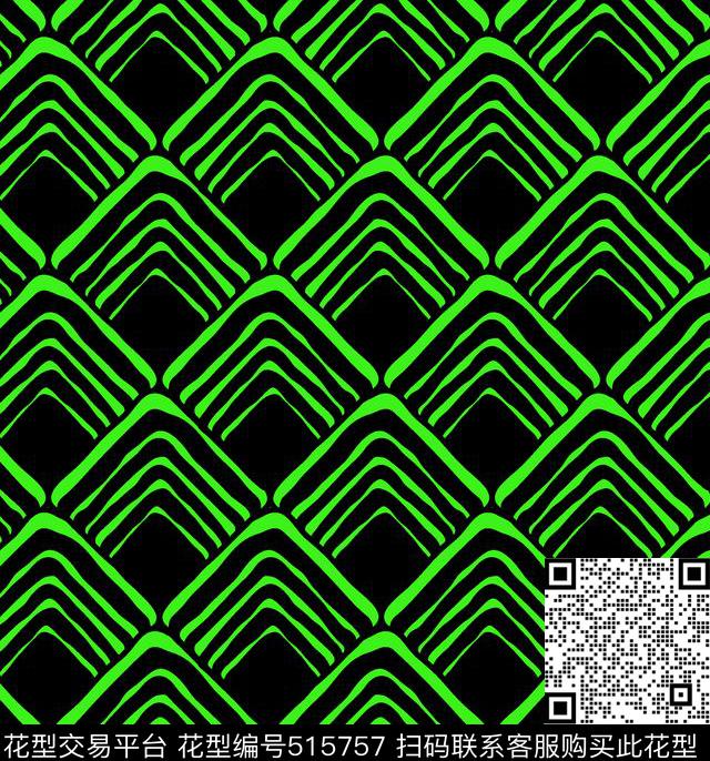 时尚几何花几何图形裙装印花传统印花华亿平台下载（图片编号: 515757） - 瓦栏（Walan）