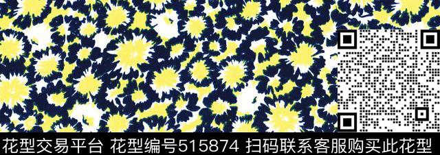 绘画女装碎花传统印花华亿平台下载（图片编号: 515874） - 瓦栏（Walan）