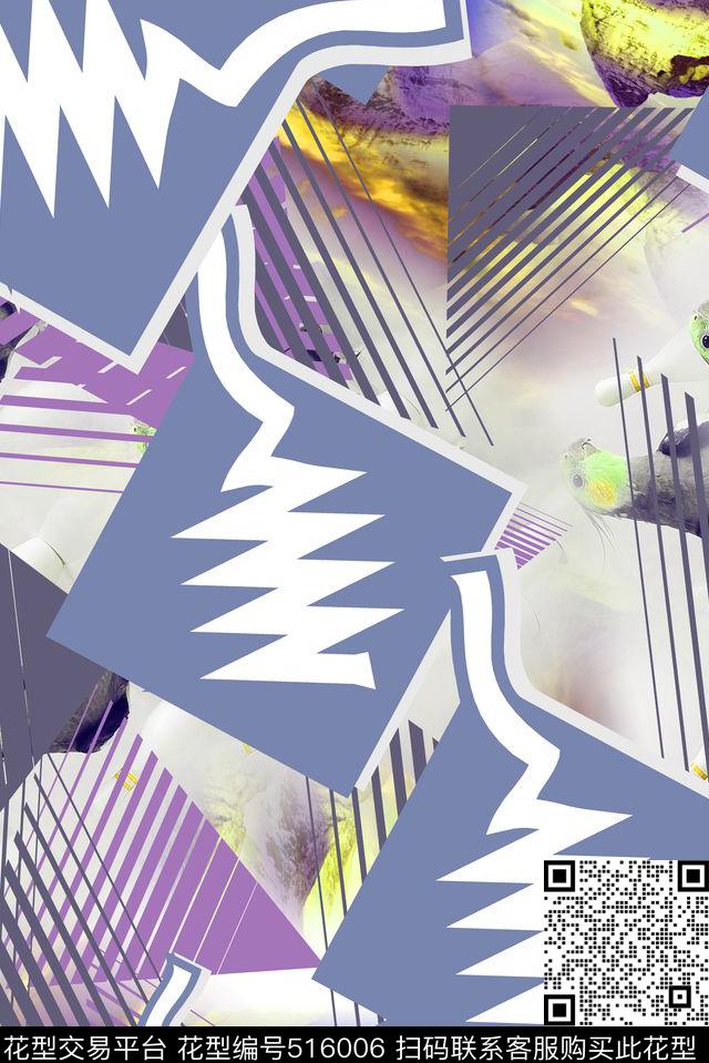 长巾围巾抽象服饰男女服装传统印花华亿平台下载（图片编号: 516006） - 瓦栏（Walan）