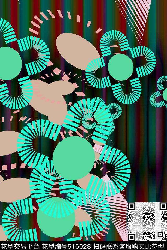 长巾围巾抽象服饰男女服装传统印花华亿平台下载（图片编号: 516028） - 瓦栏（Walan）