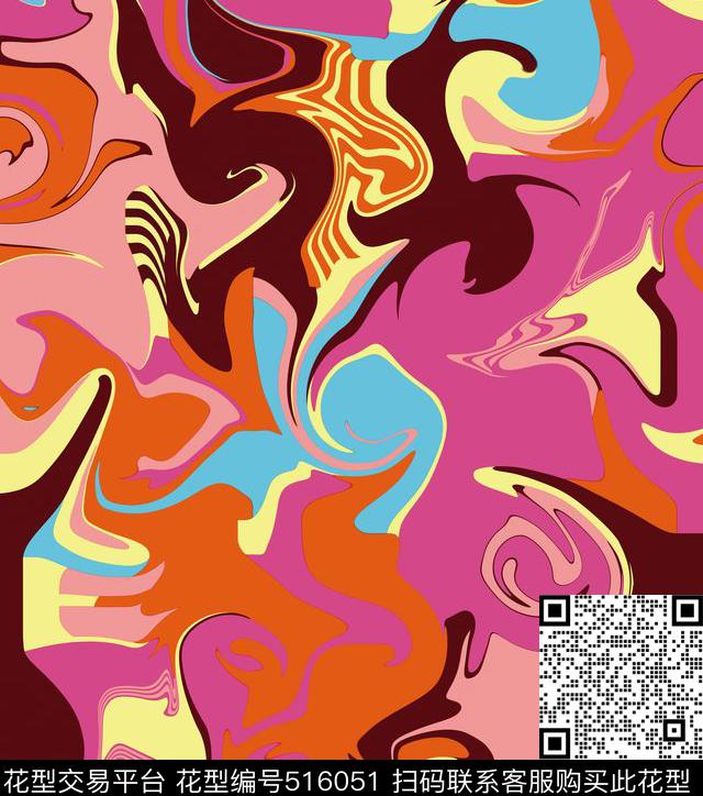 几何潮流时尚大牌女装传统印花华亿平台下载（图片编号: 516051） - 瓦栏（Walan）