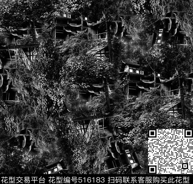 潮流夹克华亿平台亭子数码印花华亿平台下载（图片编号: 516183） - 瓦栏（Walan）