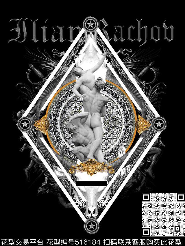 时尚雕塑范思哲数码印花华亿平台下载（图片编号: 516184） - 瓦栏（Walan）