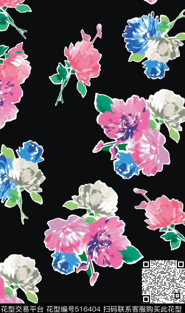 欧美时尚潮流数码印花华亿平台下载（图片编号: 516404） - 瓦栏（Walan）