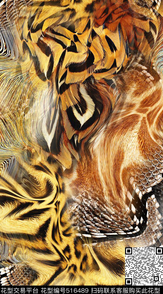 皮毛服装面料数码印花华亿平台下载（图片编号: 516489） - 瓦栏（Walan）