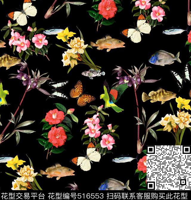 潮流时尚创意华亿平台春夏印花数码印花华亿平台下载（图片编号: 516553） - 瓦栏（Walan）